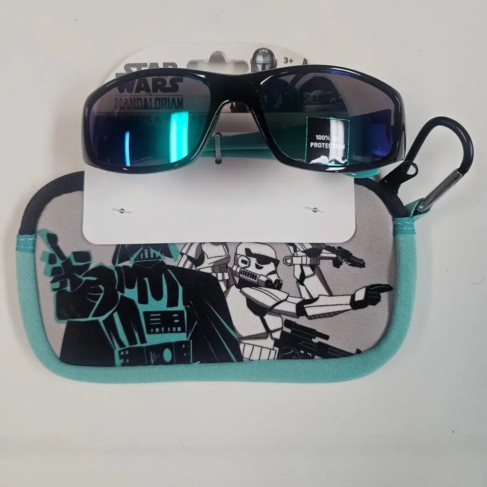 Star Wars Boys Sunglasses and Case Set for Toddlers Ages 3+NWT
